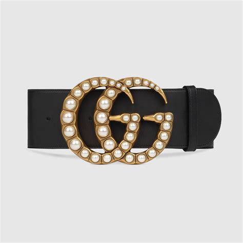 gucci pearl belt size 80|tan gucci belt women.